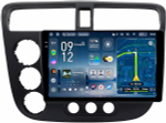 Магнитола для Honda Civic 7 2001-2005 левый руль - Teyes CC4-PRO монитор 9.5" 2K QLED на Android 13, Snapdragon 778G, ИИ, CarPlay, DSP, 4G SIM-слот