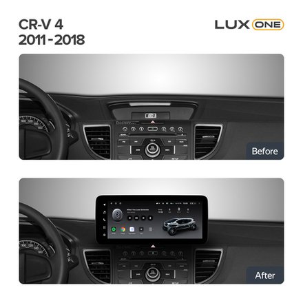 Магнитола для Honda CR-V 4 2012-2016 - Teyes LUX ONE ROUND монитор 12.3", Android 10, ТОП процессор, CarPlay, 4G SIM-слот