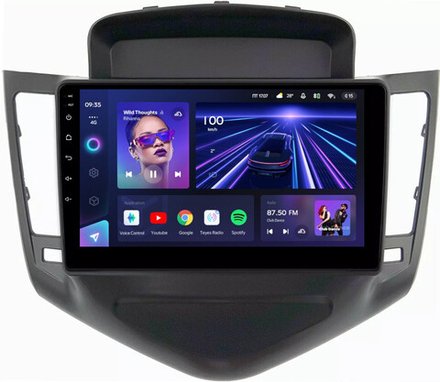 Магнитола для Chevrolet Cruze 2009-2012 (рамка черная) - Teyes CC3L на Android 10, 8-ядер, CarPlay, 4G SIM-слот