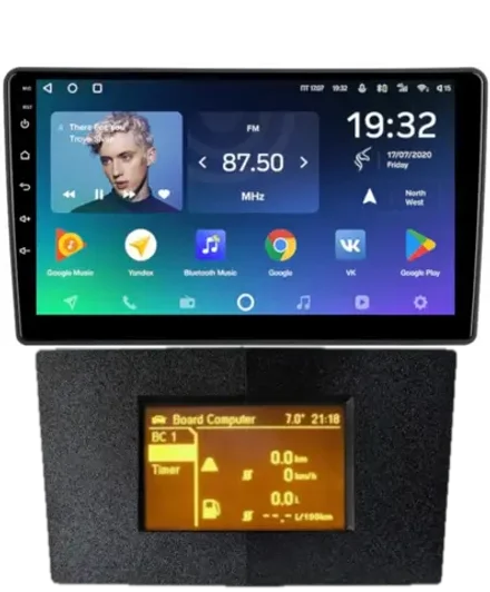 Магнитола для Opel Astra H (перенос БК вниз, черная) - Teyes CC2 PLUS Android 10, ТОП процессор, 4-64, SIM-слот