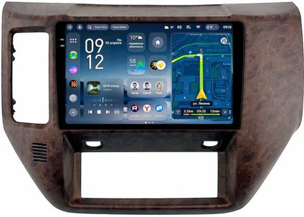 Магнитола для Nissan Patrol Y61 2004-2010 (рамка дерево) - Teyes CC4-PRO монитор 9.5" 2K QLED на Android 13, Snapdragon 778G, ИИ, CarPlay, DSP, 4G SIM-слот