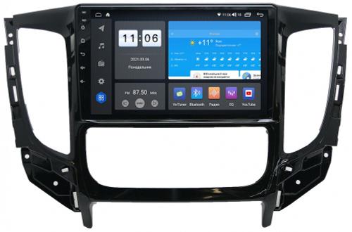 Магнитола для Mitsubishi L200 2015-2019 (климат), Pajero Sport 3 2016-2023 (МКПП), FIAT Fullback - AK383R9-MTK-LTE Android 10, 8-ядер, 4-64Гб, SIM-слот
