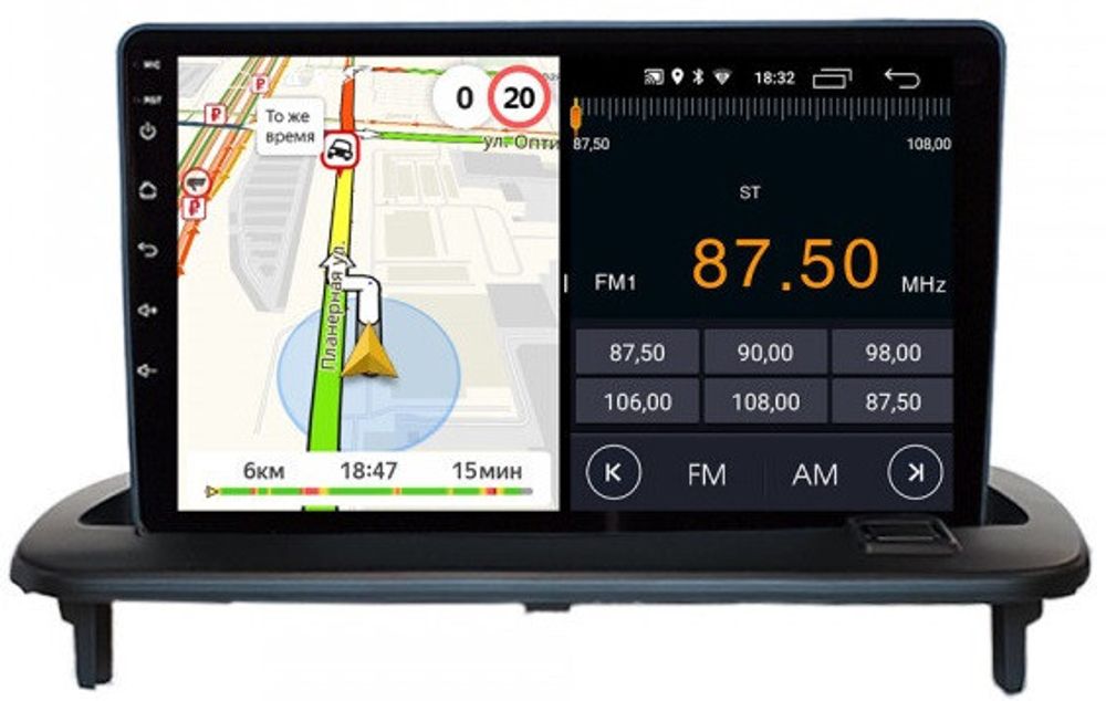 Магнитола для Volvo S40/V50 2004-2012, C30 2006-2012 - Parafar PF187FHD на Android 13, 8-ядер, 2Гб+32Гб, CarPlay, 4G SIM-слот
