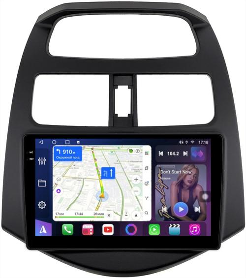 Магнитола для Chevrolet Spark M300 2009-2025+, Ravon R2 - FarCar 3039M монитор 9.5" QLED на Android 14, TS18, CarPlay, 4G SIM-слот