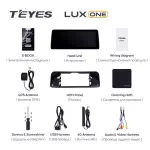 Магнитола для Toyota Sienna 4 XL40 2020-2024 - Teyes LUX ONE монитор 12.3" 2K QLED на Android 10, Быстрая, CarPlay, 4G SIM-слот