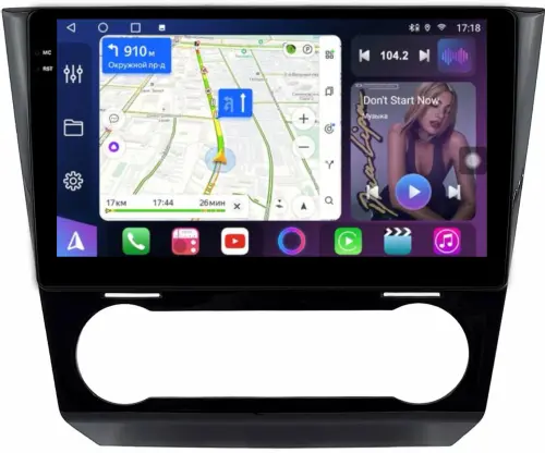 Магнитола для Subaru Levorg 1 VM 2017-2020 (Harman, штатный 360) - FarCar 9645F3B монитор 9.5" QLED на Android 14, TS18, CarPlay, 4G SIM-слот