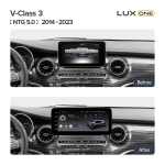 Магнитола для Mercedes-Benz V-класс W447 2014-2019, X-класс NTG 5.0 - FarCar MB1011 монитор 12.3" на Android 13, 8Гб+128Гб, CarPlay, 4G SIM-слот