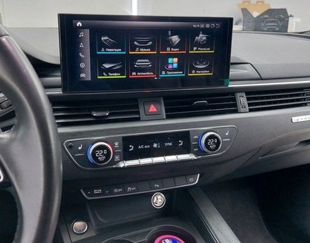 Магнитола для Audi A4 2017-2020 - Kuberg HP-3213 монитор 12.5" в стиле LEXUS на Android 12, TS10, CarPlay, 4G SIM-слот