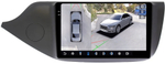Магнитола для KIA Ceed 2 JD 2012-2018 (рамка матовая) - FarCar BX9-360-7095M монитор 9.5" 2K QLED на Android 13, 6Гб+128Гб, CarPlay, 4G SIM-слот, 4 камеры в комплекте