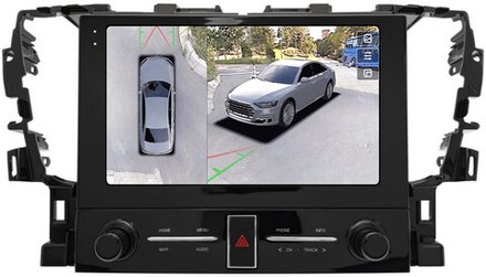 Магнитола для Toyota Alphard 30, Vellfire 2015-2023 (менее 10 динамиков, рамка с крутилками) - Teyes CC3-2K-360 монитор 10.36" 2K QLED на Android 10, 6Гб+128Гб, CarPlay, 4G SIM-слот, 4 камеры в комплекте