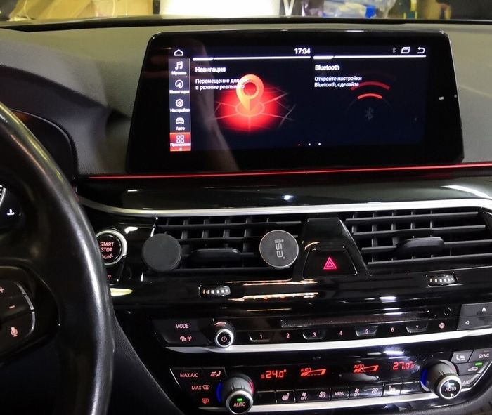 Магнитола для BMW 5 (G30) 2017-2020 EVO - Parafar PF5538a138/128 монитор 10.25" на Android 13, Быстрая, CarPlay, 4G SIM-слот