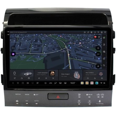 Магнитола для Toyota Land Cruiser 200 2007-2015 (рамка 10, климат на ШГУ) - Kuberg OL-1620-2-ABC QLed+2K, Android 13, UIS7870 (DUDU7), CarPlay, SIM-слот