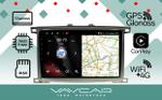 Магнитола для Toyota Land Cruiser 100, Lexus LX470 2002-2007 (экран климата снизу) - Vaycar VA77-1166 на Android 13, Быстрая, 4G SIM-слот
