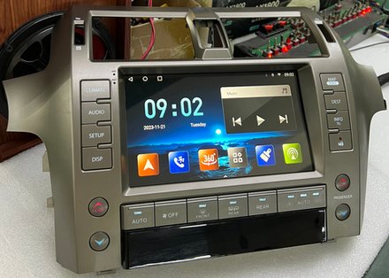 Магнитола для Lexus GX460 2009-2019 - Kuberg ZH-L9002 монитор 9", Android 13, 8Гб+128Гб, CarPlay, 4G SIM-слот