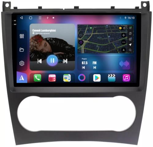Магнитола для Mercedes-Benz C W203 2004-2007 - FarCar 1262M монитор 9.5" QLED на Android 14, TS18, CarPlay, 4G SIM-слот