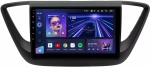 Магнитола для Hyundai Solaris 2 2017-2022, Solaris HS 2024+ (рамка черная матовая) - Teyes CC3L на Android 10, 8-ядер, CarPlay, 4G SIM-слот