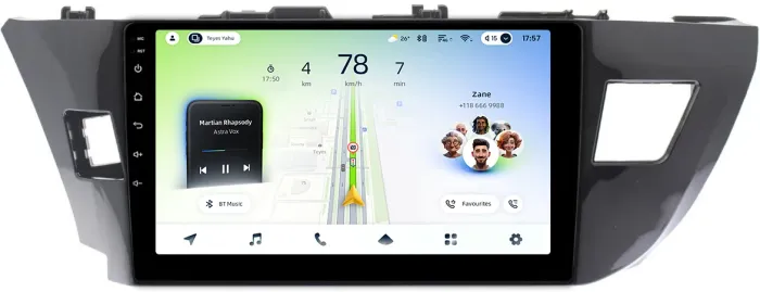 Магнитола для Toyota Corolla E180 2012-2016 - Teyes CC4L монитор 10" IPS на Android 14, Snapdragon 662, CarPlay, 4G SIM-слот