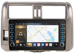 Магнитола для Toyota Land Cruiser Prado 150 2009-2013 - Kuberg OL-9613 (кнопки и крутилки), Android 12, TS10, CarPlay, 4G SIM-слот