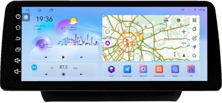 Магнитола для Suzuki Swift 5 2016-2023 (рамка матовая 9) - FarCar монитор 12.3" 2K QLED на Android 14, TS10, CarPlay, 4G SIM-слот