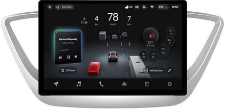 Магнитола для Hyundai Solaris 2 2017-2022, Solaris HS 2024+ (рамка серебро) - Teyes CC4-PRO монитор 13" 2K QLED на Android 13, Snapdragon 778G, ИИ, CarPlay, DSP, 4G SIM-слот