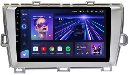 Магнитола для Toyota Prius 30 2009-2015 (правый руль) - Teyes CC3 Android 10, ТОП процессор, 4/32 Гб, CarPlay, SIM-слот
