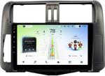 Магнитола для Toyota Land Cruiser Prado 150 2009-2013 (рамка графит) - Teyes CC4L-DTS монитор 9" IPS, Android 14, Быстрая, Snapdragon 662, CarPlay, 4G SIM-слот