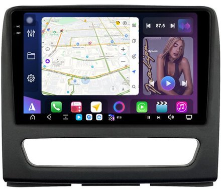 Магнитола для Sollers Atlant 2022+ (рамка большая) - FarCar XXL9-9601-9 монитор 9.5" 2K QLED на Android 14, TS20, 8+256Гб, CarPlay, 4G SIM-слот