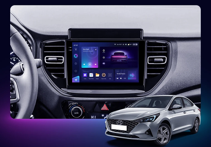 Магнитола для Hyundai Solaris 2 2020-2022 (штатная навигация) - AIROC 2K RX-2021 Android 13, QLed+2K, ТОП процессор, 8/128, CarPlay, SIM-слот