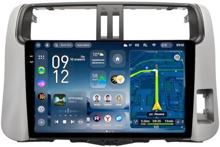 Магнитола для Toyota Land Cruiser Prado 150 2009-2013 (правый руль) - Teyes CC4-PRO монитор 9.5" 2K QLED на Android 13, Snapdragon 778G, ИИ, CarPlay, DSP, 4G SIM-слот
