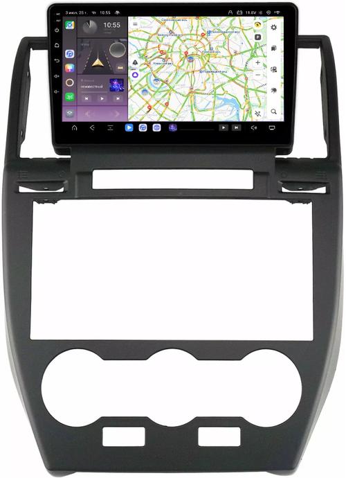 Магнитола для Land Rover Freelander 2007-2012 (взамен монохрома) - Kuberg QLed, Android 13, TS20, CarPlay, SIM-слот