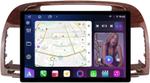 Магнитола для Toyota Camry 30 2001-2006 (рамка дерево 1) - FarCar BX877 монитор 13" 2K QLED на Android 13, TS10, 6+128, CarPlay, 4G SIM-слот
