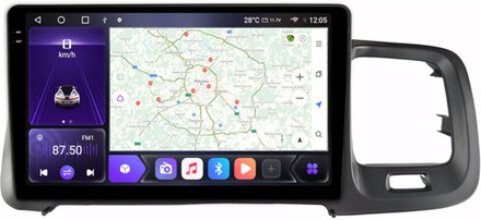 Магнитола для Volvo S60/V60 2010-2018 (штатный экран 7") - Kuberg SF-9002 QLed+2K, Android 12, TS10,  CarPlay, 4G SIM-слот