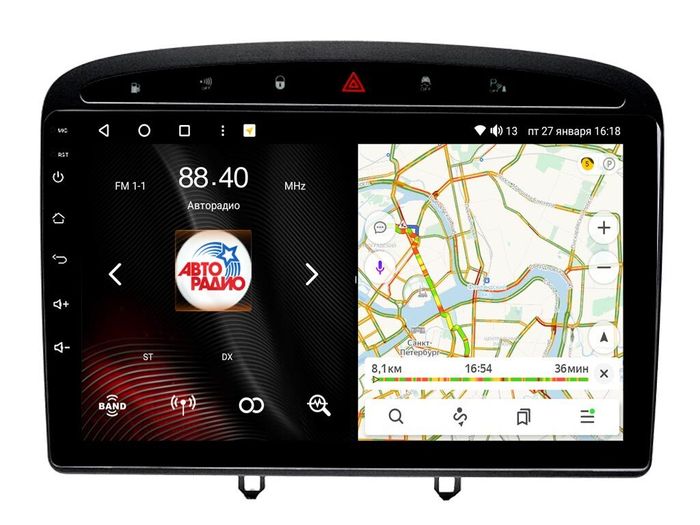 Магнитола для Peugeot 408 2012-2022 - Vaycar VA59-0084 на Android 13, 8-ядер, 4G SIM-слот
