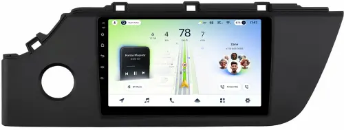Магнитола для KIA Rio 4, Rio X 2020-2022, Solaris KRS/KRX 2024+ - Teyes CC4L монитор 9" IPS на Android 14, Быстрая, Snapdragon 662, CarPlay, 4G SIM-слот