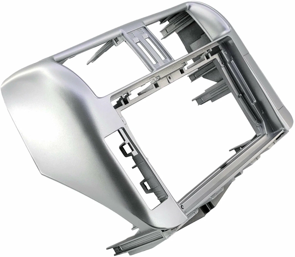 Магнитола для Toyota Land Cruiser Prado 150 2009-2013 (рамка серебро) - Teyes CC4 монитор 9.2" 2K QLED на Android 14, Snapdragon 680, DSP, CarPlay, 4G SIM-слот