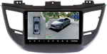 Магнитола для Hyundai Tucson 3 2015-2018 (штатная КЗВ, рамка черная) - Teyes CC3-2K монитор 9.5" 2K QLED на Android 10, ТОП процессор, 360, CarPlay, 4G SIM-слот
