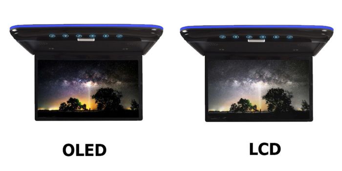 Монитор потолочный - ERGO ER1330AN-OLED с экраном 13,3” (1920х1080 OLED FullHD, смарт ТВ, 3+64Gb) серый