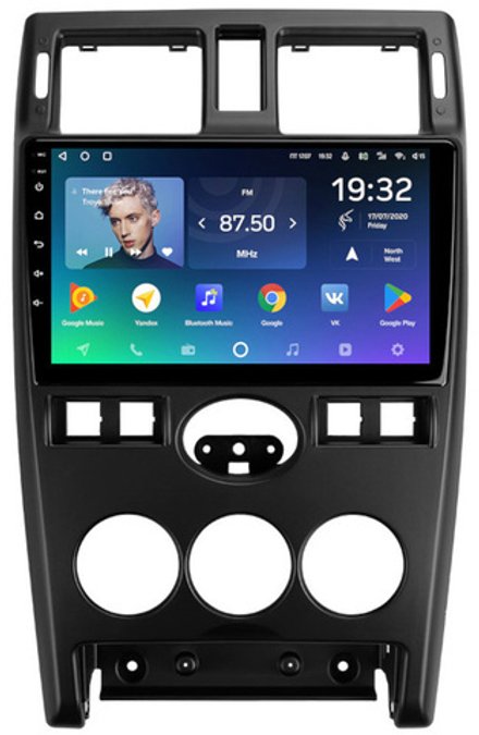 Магнитола для Lada Priora 2007-2013 (рамка черная) - Teyes CC2 PLUS на Android 10, ТОП процессор, 4Гб+64Гб, 4G SIM-слот