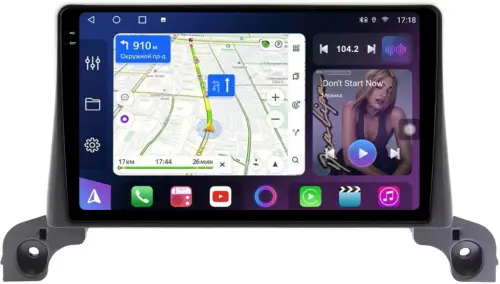 Магнитола для Peugeot 3008, 5008 2016-2022, 4008 2020+ - FarCar BM9-2K-9638 монитор 9.5" 2K QLED на Android 14, TS10, 4+32Гб, CarPlay, 4G SIM-слот