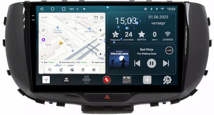 Магнитола для KIA Soul 3 2019+ - RedPower 043 Android 10, QLED+2K, ТОП процессор, 6Гб+128Гб, CarPlay, SIM-слот