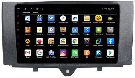 Магнитола для Smart ForTwo/ForFour 2012-2015 - Parafar PF215XHD на Android 13, 8-ядер, 4Гб+64Гб, CarPlay, 4G SIM-слот