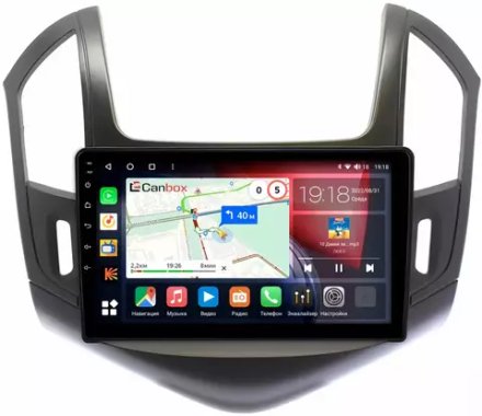Магнитола для Chevrolet Cruze 2012-2015 (рамка черная) - Canbox 9-240 Qled, Android 10, ТОП процессор, SIM-слот