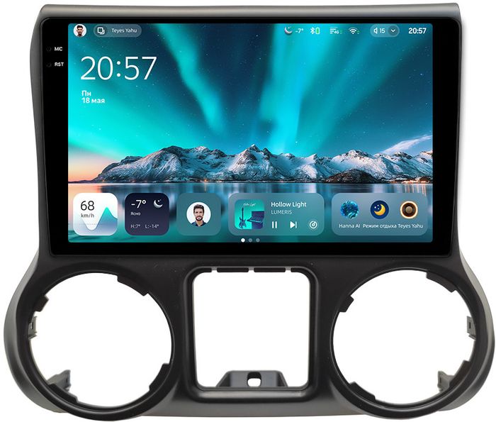 Магнитола для Jeep Wrangler 3 2014-2018 - Teyes CC4 монитор 10.36" 2K QLED на Android 14, Snapdragon 680, DSP, CarPlay, 4G SIM-слот
