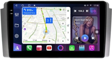 Магнитола для SsangYong Rexton 1 Y200 2002-2007 - FarCar 3270M монитор 9.5" QLED на Android 14, TS18, CarPlay, 4G SIM-слот