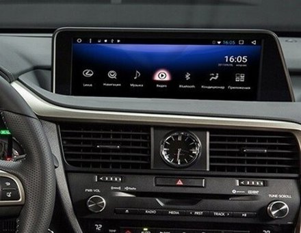Мультимедиа блок c навигацией для Lexus RX200t, RX300, RX350, RX450h 2015-2019 (штатный экран 12.3") - Kuberg BNR-16LXQI Android 10, 8/128Гб, 4G SIM-слот, CarPlay, сенсорная панель в комплекте