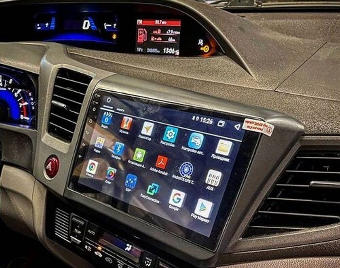 Магнитола для Honda Civic 9 2012 седан - Parafar PF132FHD на Android 13, CarPlay, 4G SIM-слот