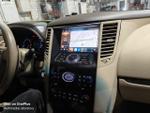 Магнитола для Infiniti QX70, FX35 (S51), FX37, FX30d, FX50 2008-2016 (Поддержка Bose и 360) - Kuberg KP-9828-5 (бежевая) Android 12, TS10, CarPlay, 4G SIM-слот