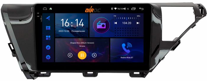 Магнитола для Toyota Camry 70 2017-2020 (без JBL) - AIROC 2K RI-1129/1128 Android 12, QLed+2K, ТОП процессор, 8/128Гб, CarPlay, SIM-слот