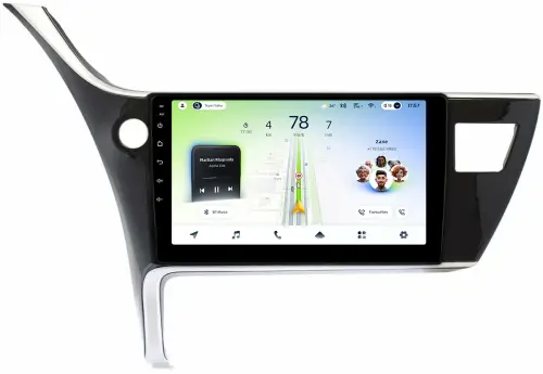Магнитола для Toyota Corolla E180 2016-2019 (Китай) - Teyes CC4L монитор 10" IPS на Android 14, Snapdragon 662, CarPlay, 4G SIM-слот