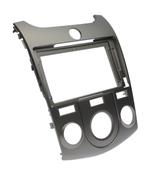 Комплект рамки с разъёмами 9" KIA Cerato 2008-2013 кондей (серебро)